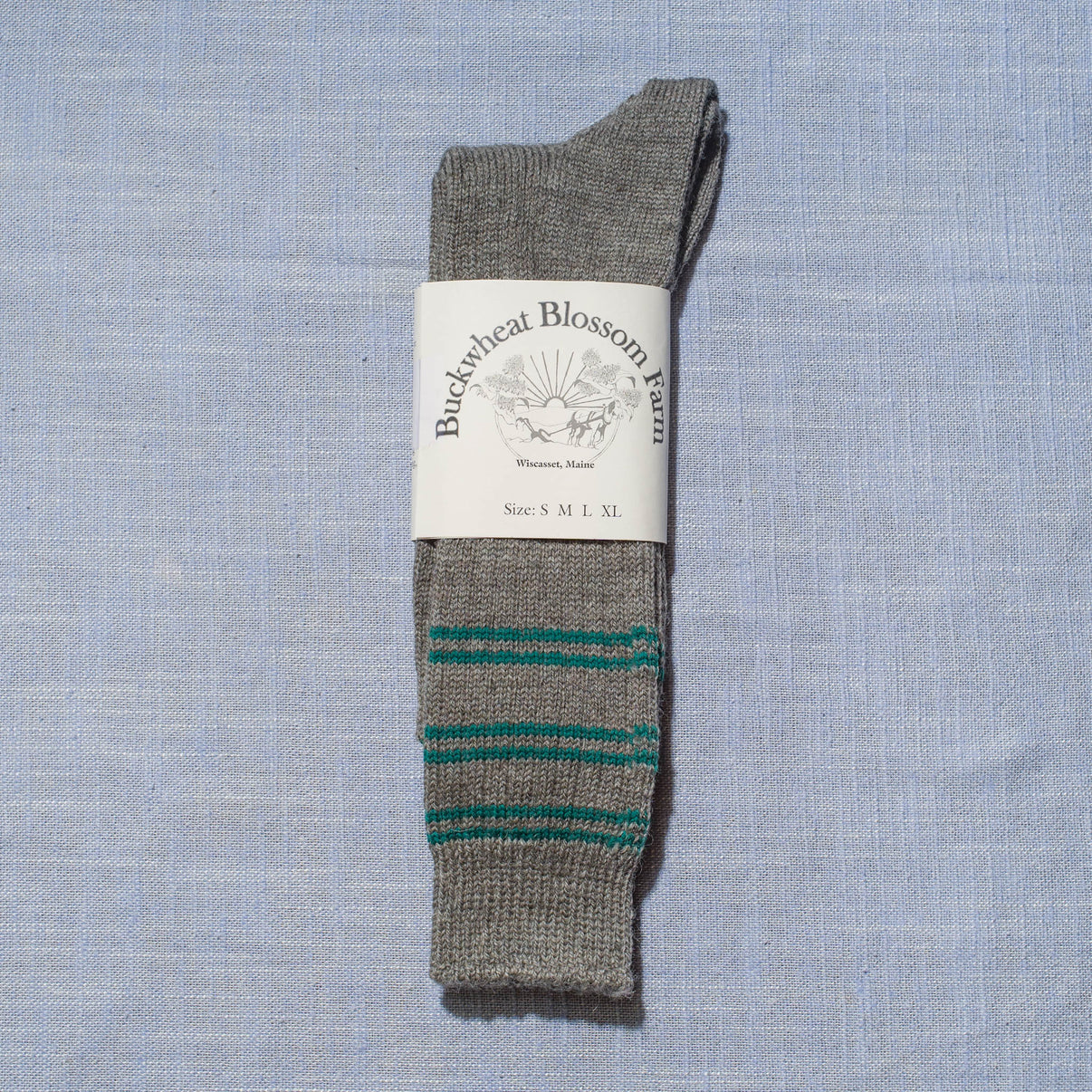 Maine Wool Farm Socks Buckwheat Blossom Farm