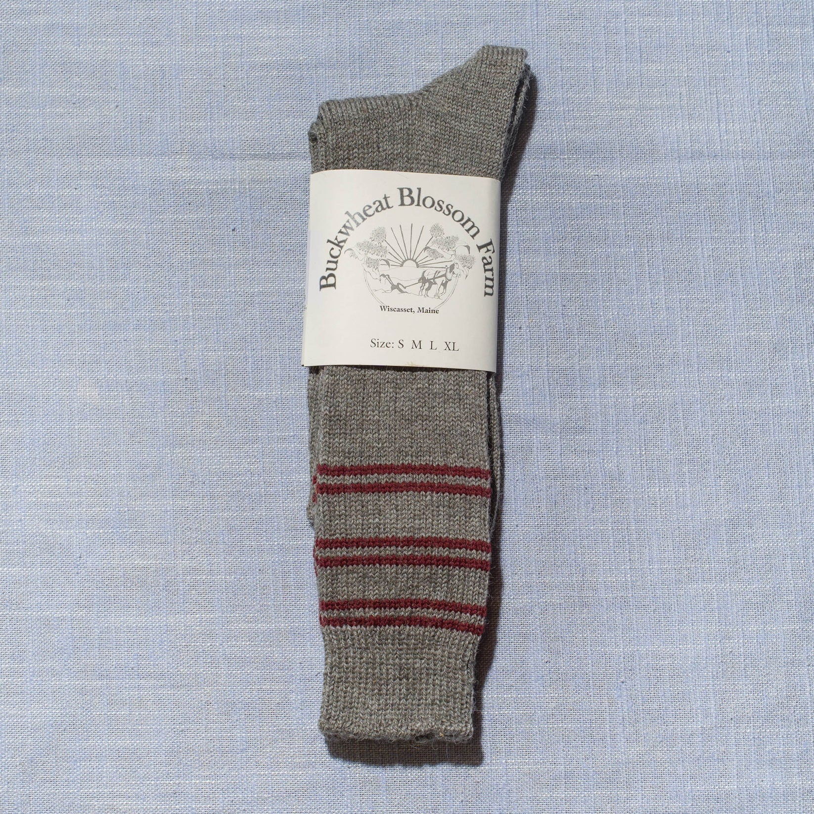 Maine Wool Farm Socks Buckwheat Blossom Farm