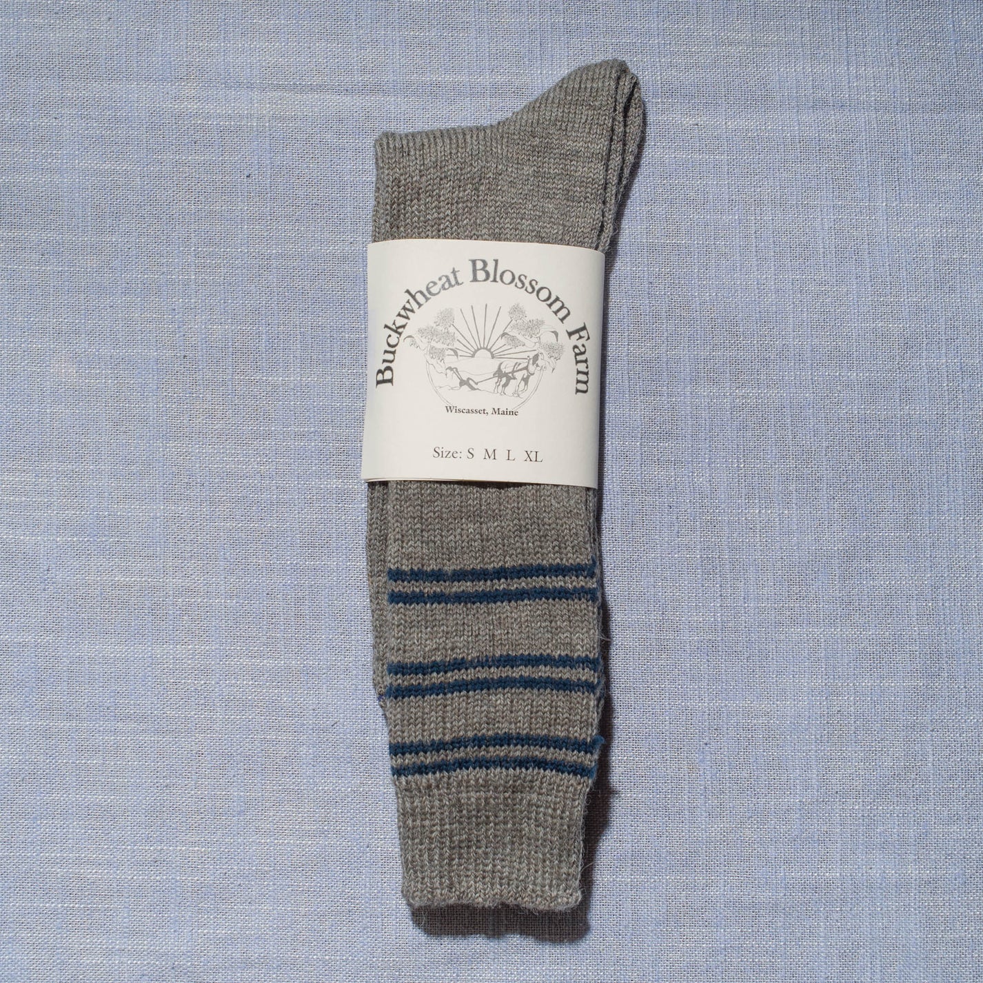 Maine Wool Farm Socks Buckwheat Blossom Farm
